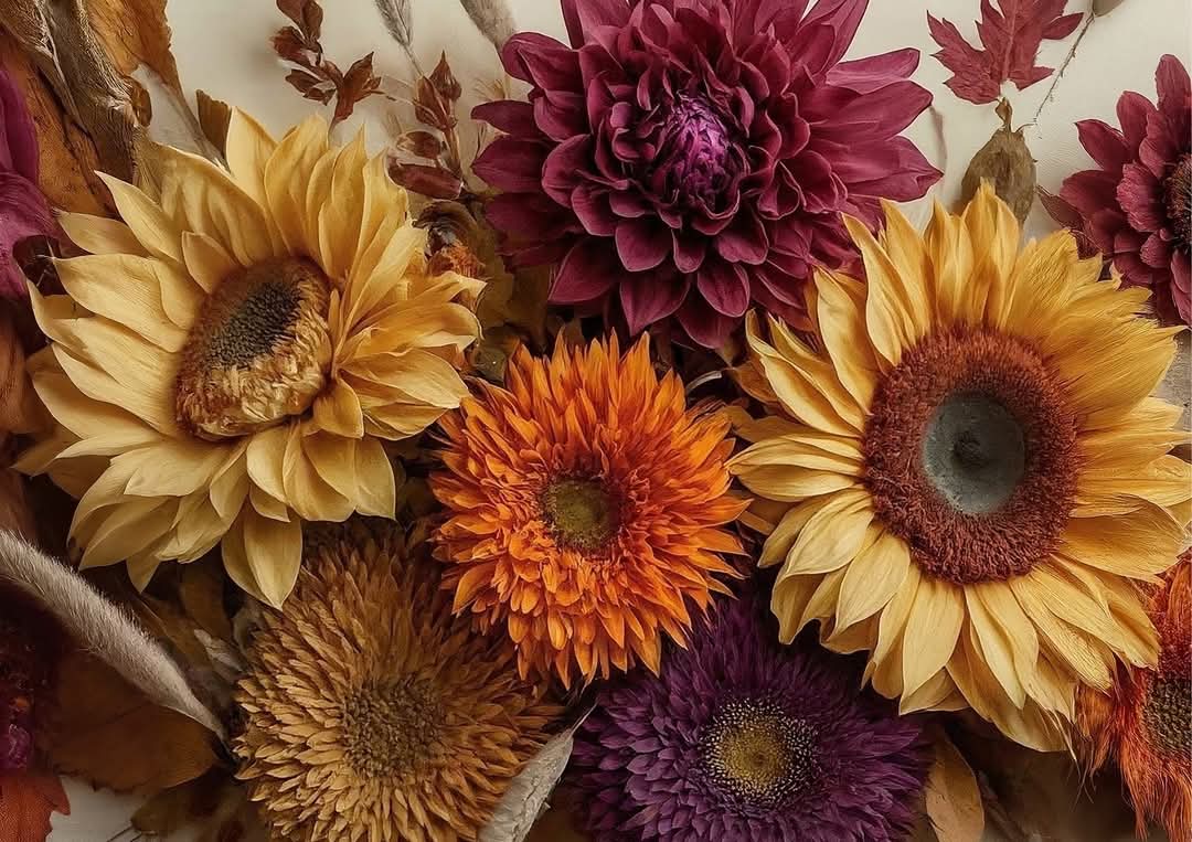 Mint Decoupage Paper - "Harvest Bloom"