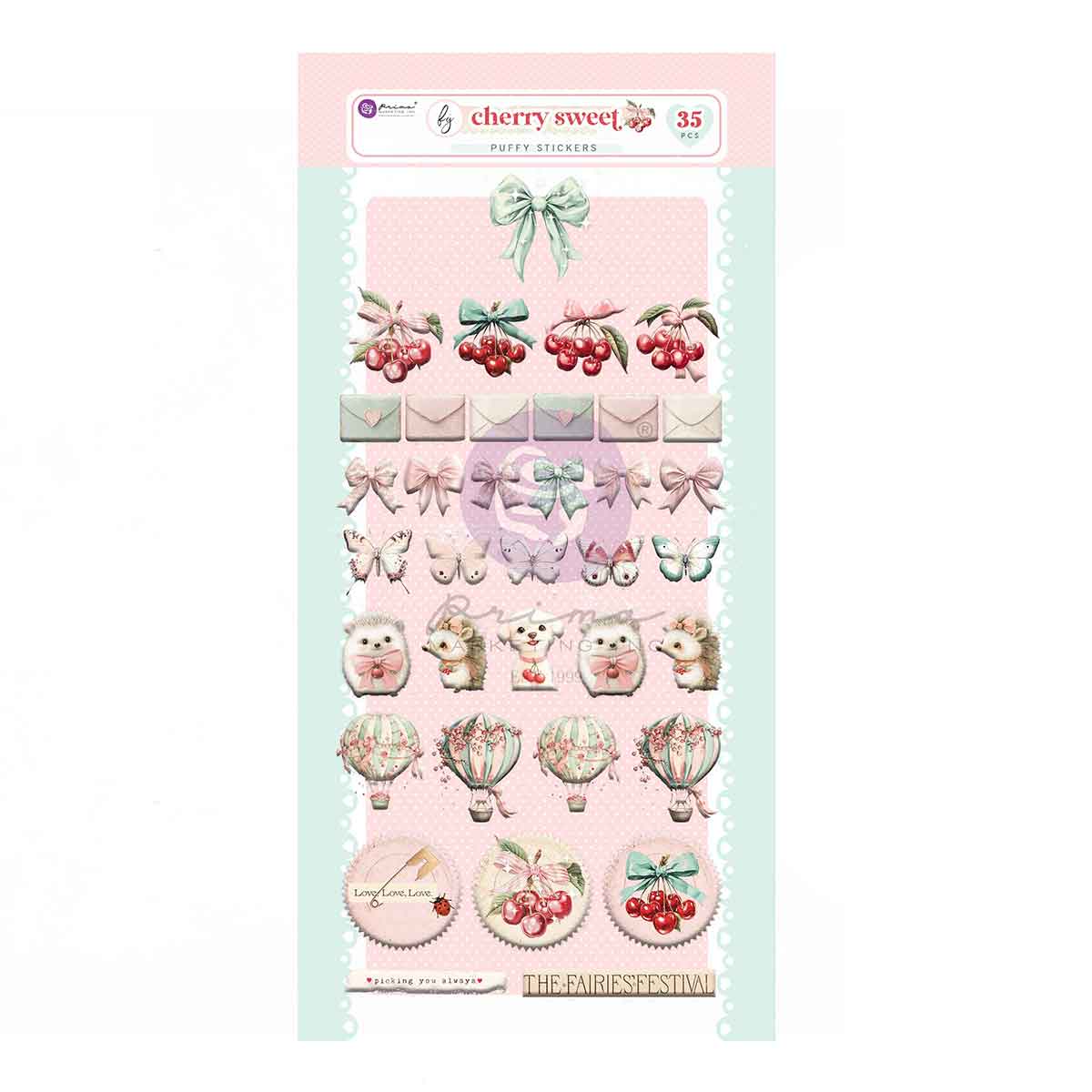 Cherry Sweet Collection Puffy Stickers