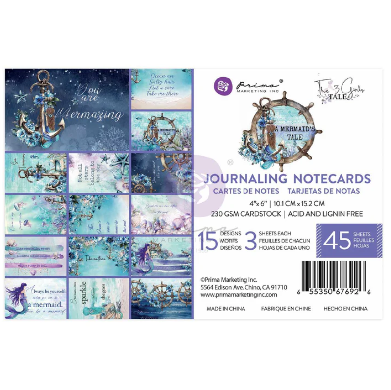 A Mermaid's Tale Collection 4x6 Journaling Cards
