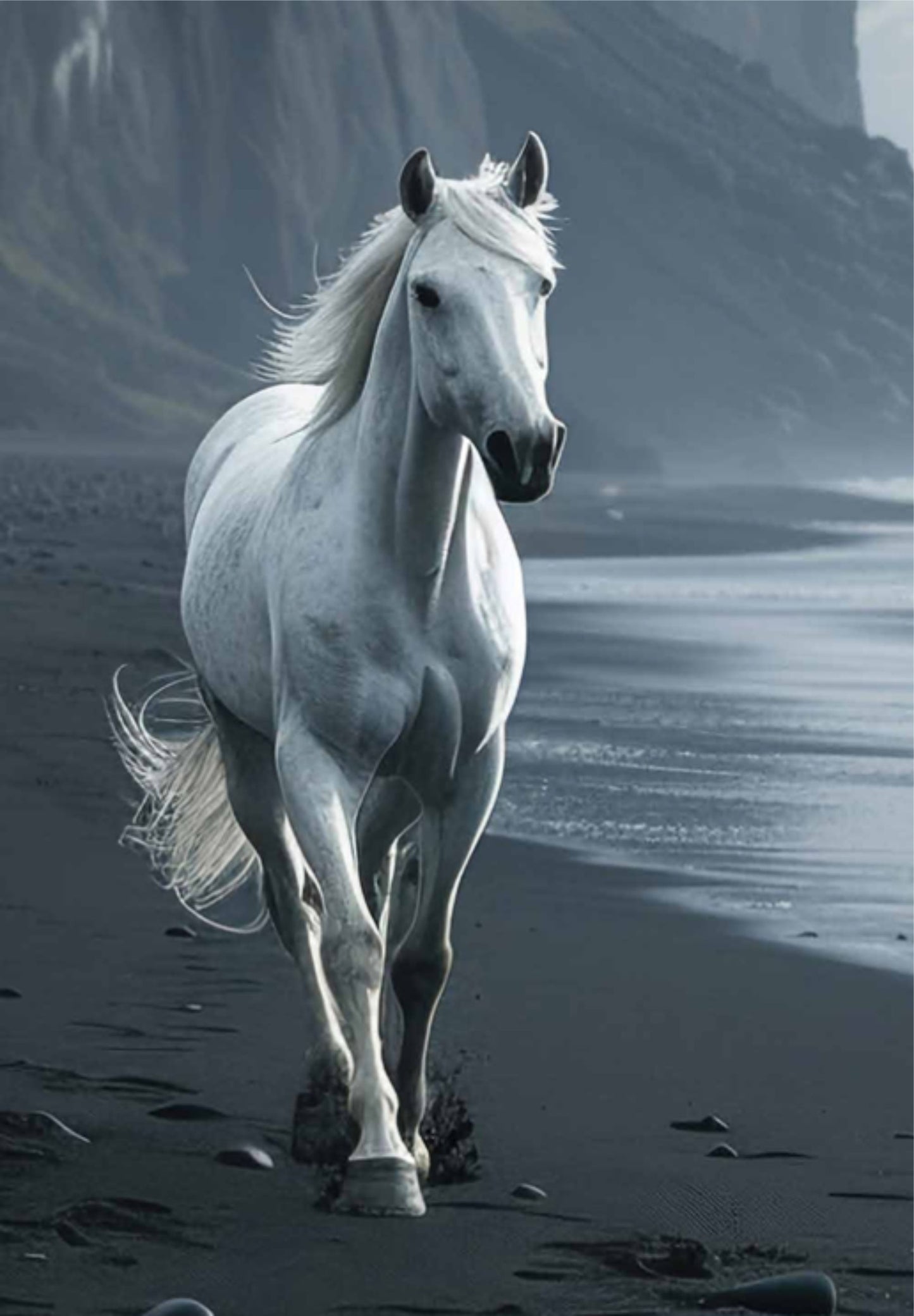 A1 Decoupage Fiber Paper - “Seashore Sprinter”