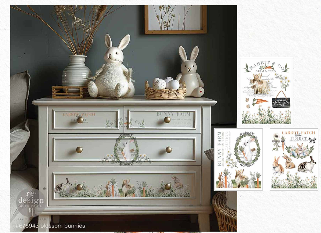Middy Transfers - Blossom Bunnies
