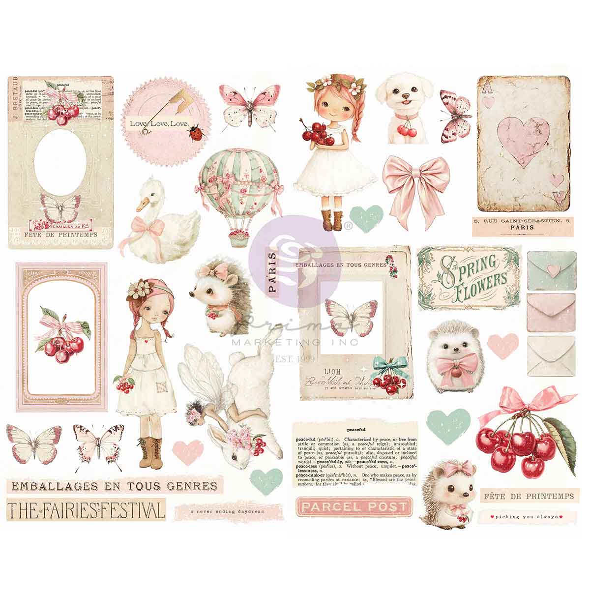 Cherry Sweet Collection Chipboard Stickers