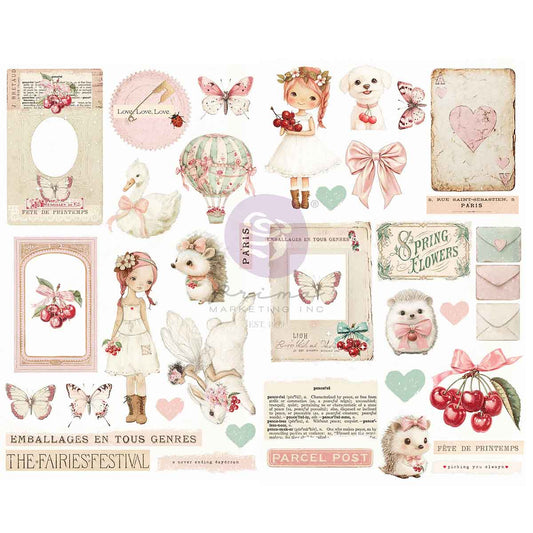 Cherry Sweet Collection Chipboard Stickers