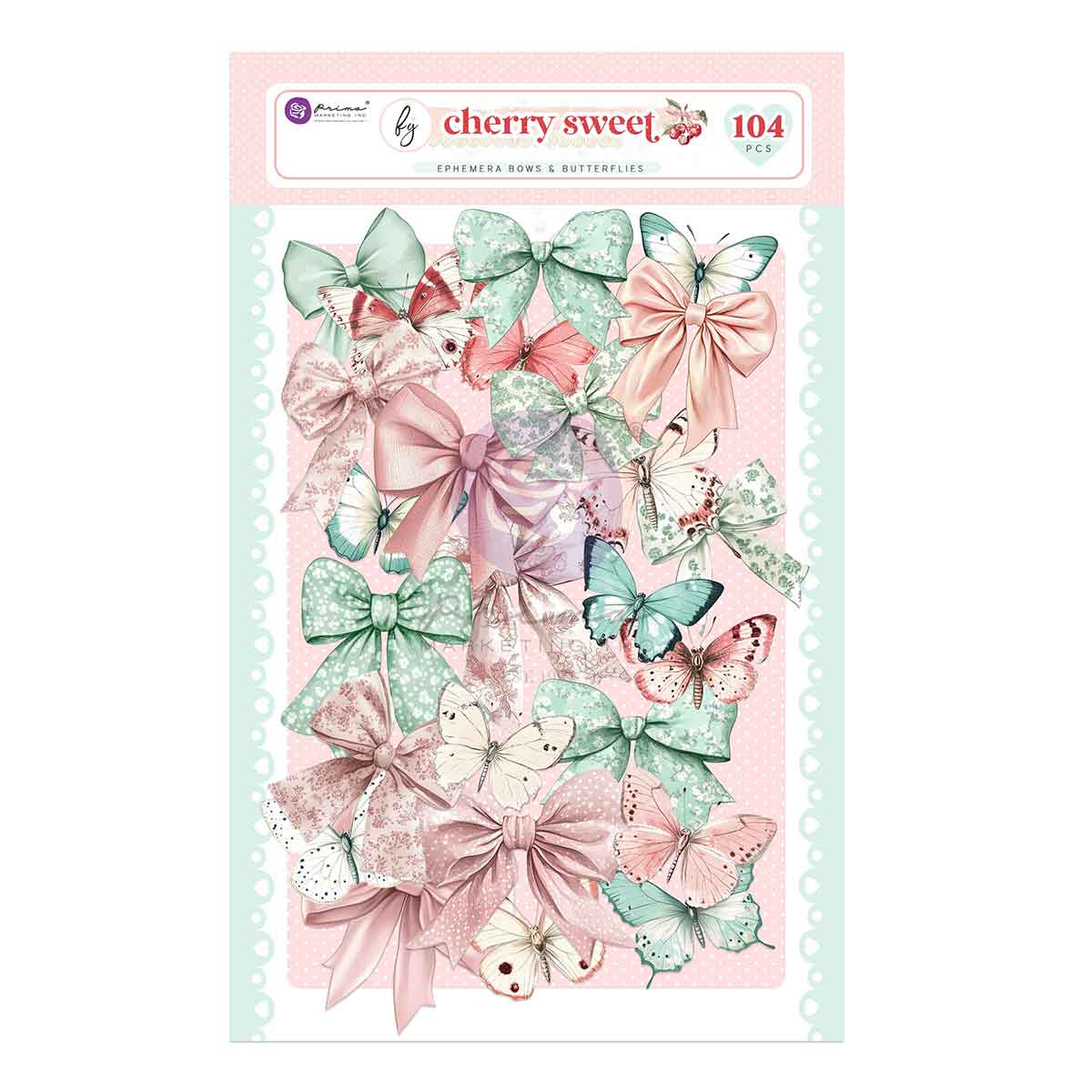 Cherry Sweet Collection Ephemera - Bows & Butterflies