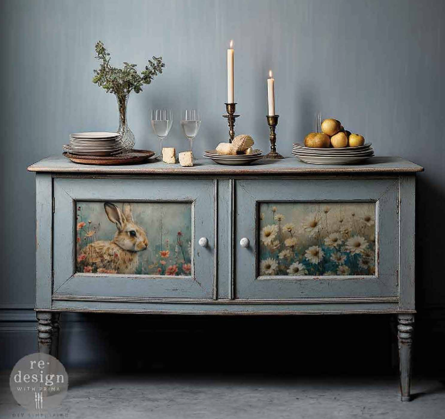 A3 Decoupage Fiber Pack - Garden Bunny Tales