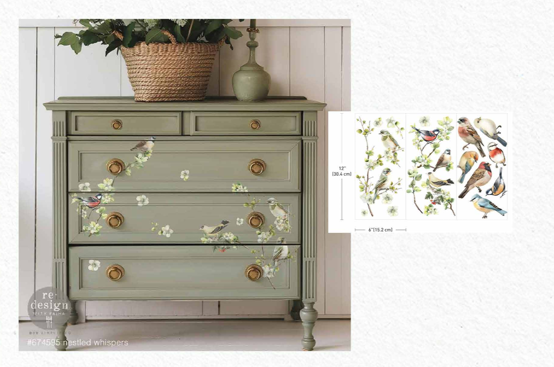 Small Décor Transfers - Nestled Whispers