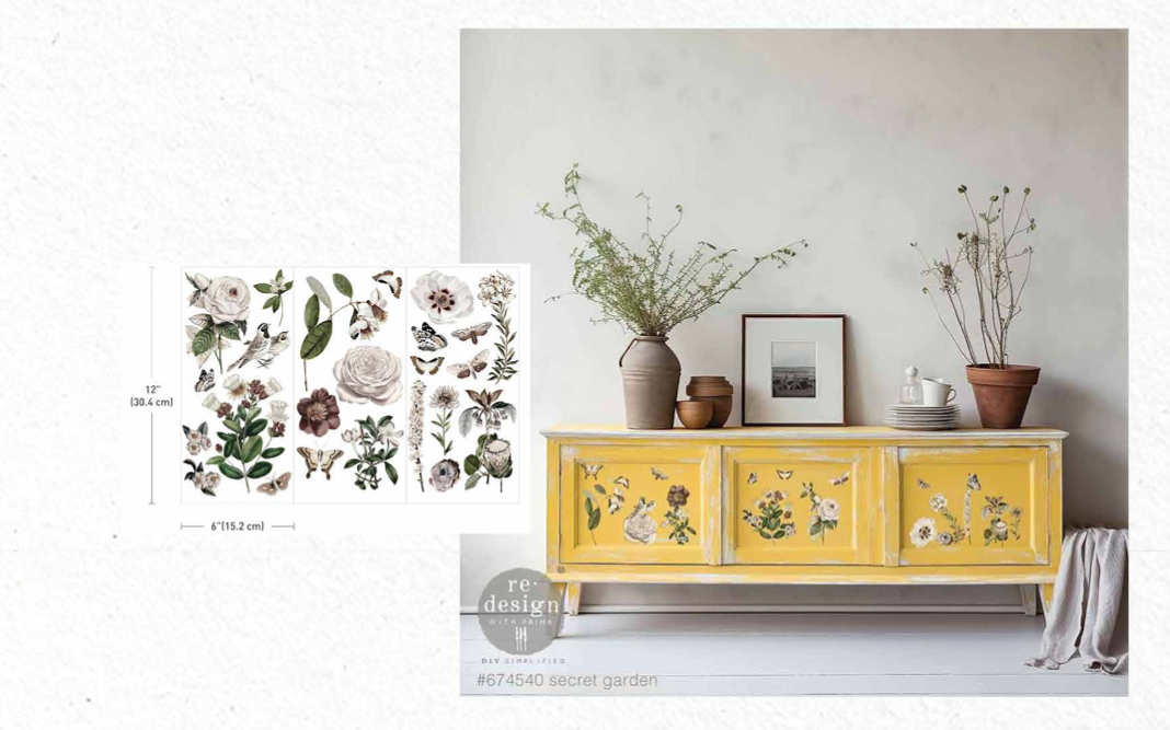 Small Décor Transfers - Secret Garden