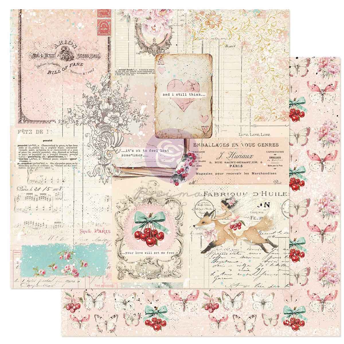 Cherry Sweet Collection 12x12 Sheet - Set Me Free