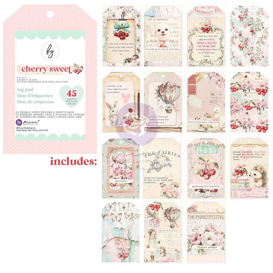 Cherry Sweet Collection Tag Pad