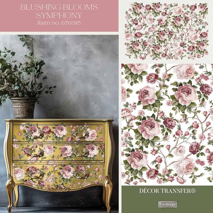 Decor Transfers® Kacha - Blushing Blooms Symphony