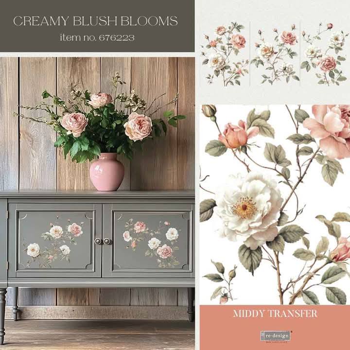 Middy Transfers® - Creamy Blush Blooms