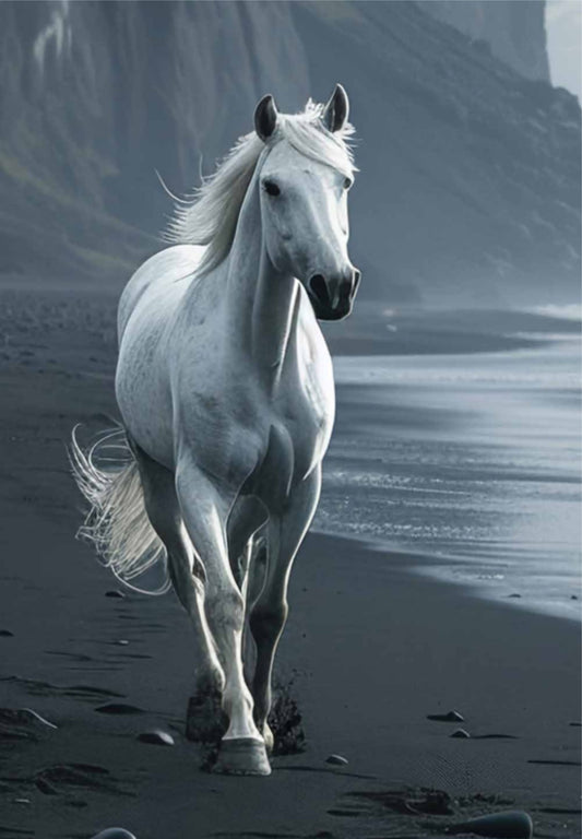 A1 Decoupage Fiber Paper - “Seashore Sprinter”