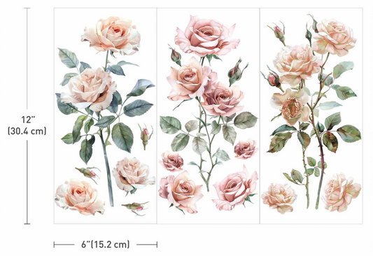 Small Décor Transfers - Blush Symphony