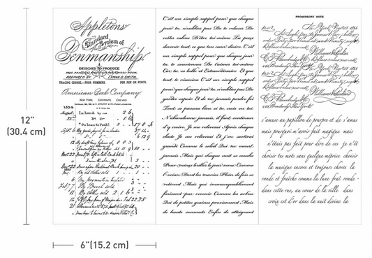 Small Décor Transfers - Vintage Script Mastery