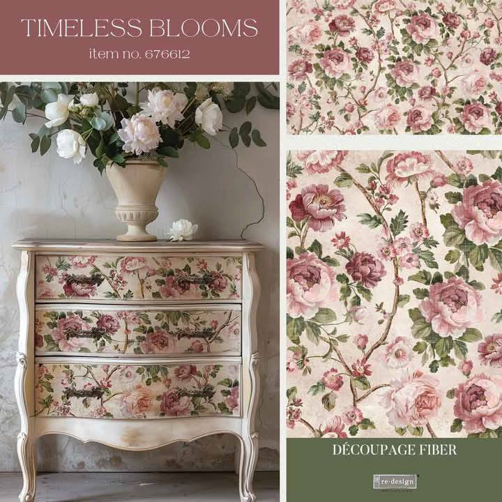 Decoupage Decor Tissue Paper Kacha - Timeless Blooms